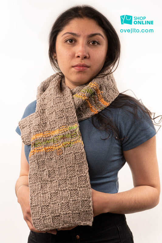 BUFANDA ARTESANAL TEJIDA