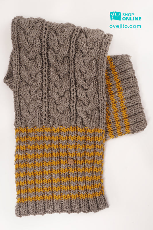 BUFANDA ARTESANAL TRENZADO COMFY