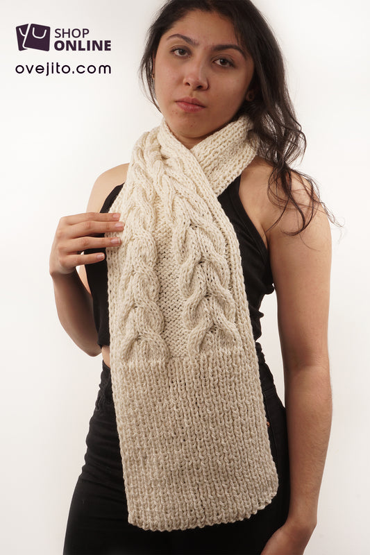 BUFANDA ARTESANAL TRENZADO COMFY