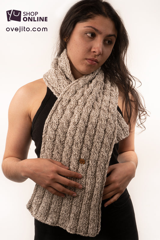 BUFANDA ARTESANAL TRENZADO COMFY