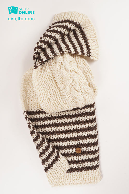 BUFANDA ARTESANAL TRENZADO COMFY