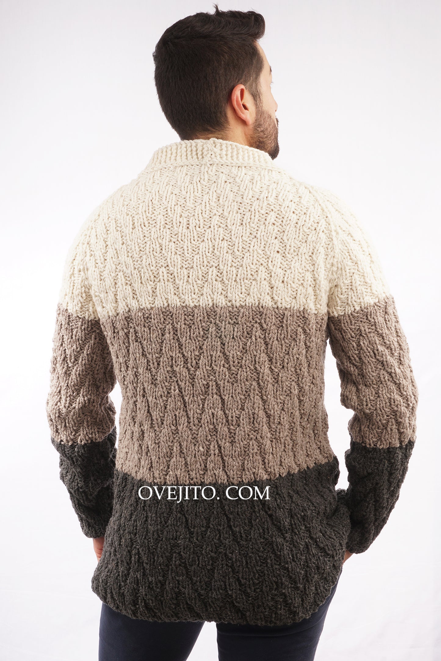 SACO ARTESANAL TEJIDO HOMBRE