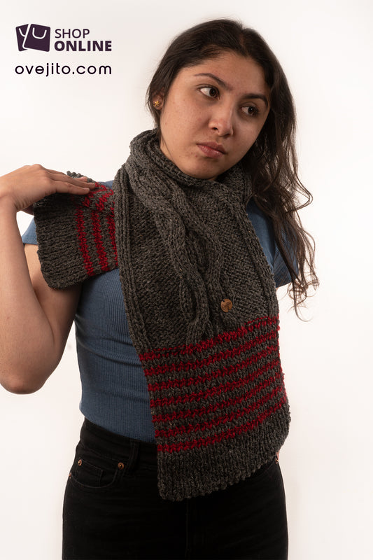 BUFANDA ARTESANAL TRENZADO COMFY