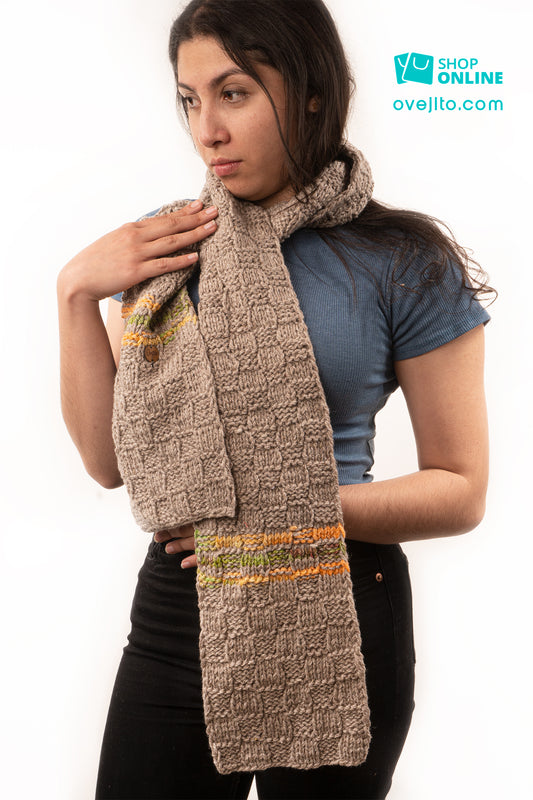 BUFANDA ARTESANAL TEJIDA