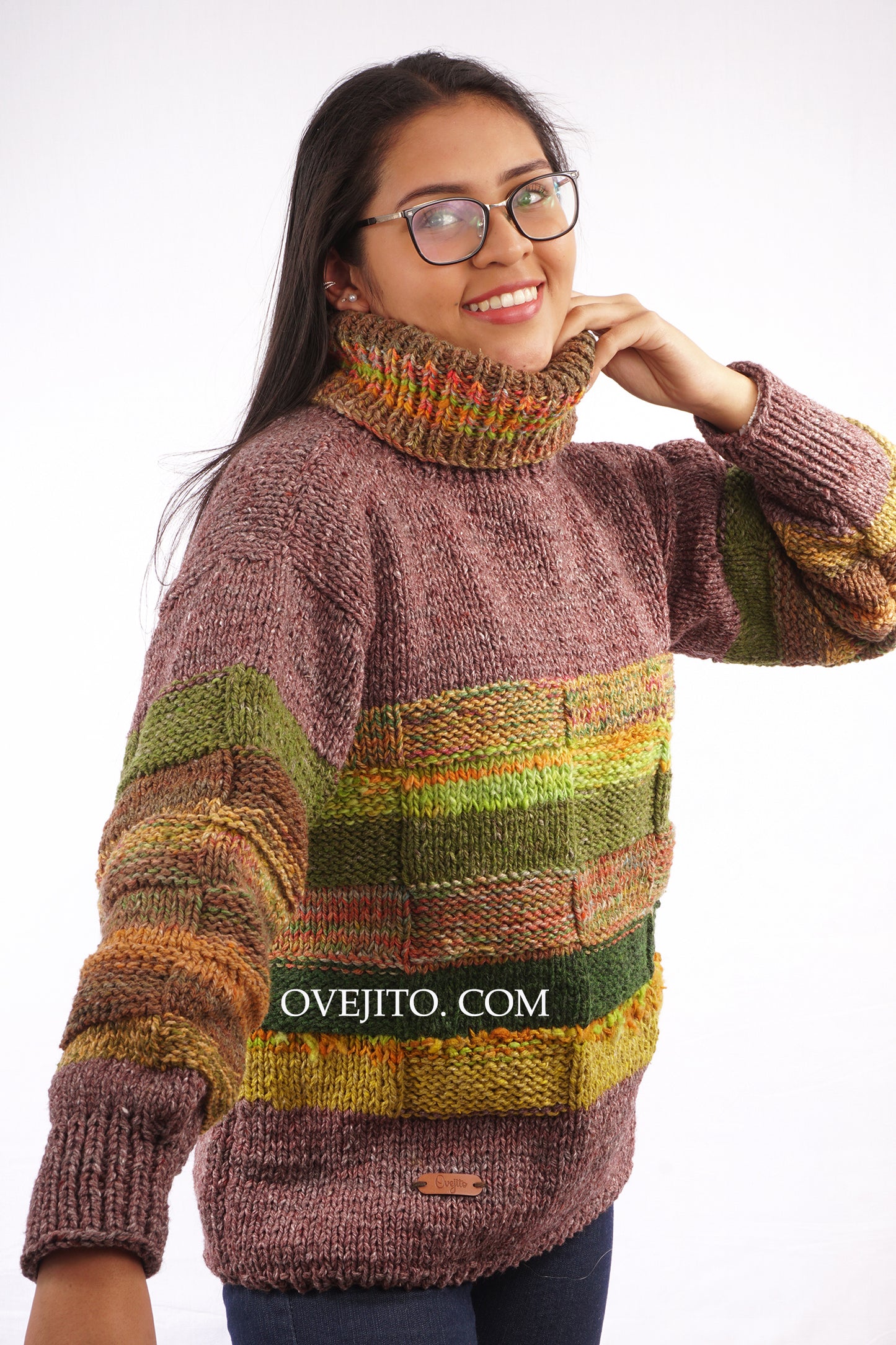 SACO ARTESANAL TEJIDO OVERSIZE