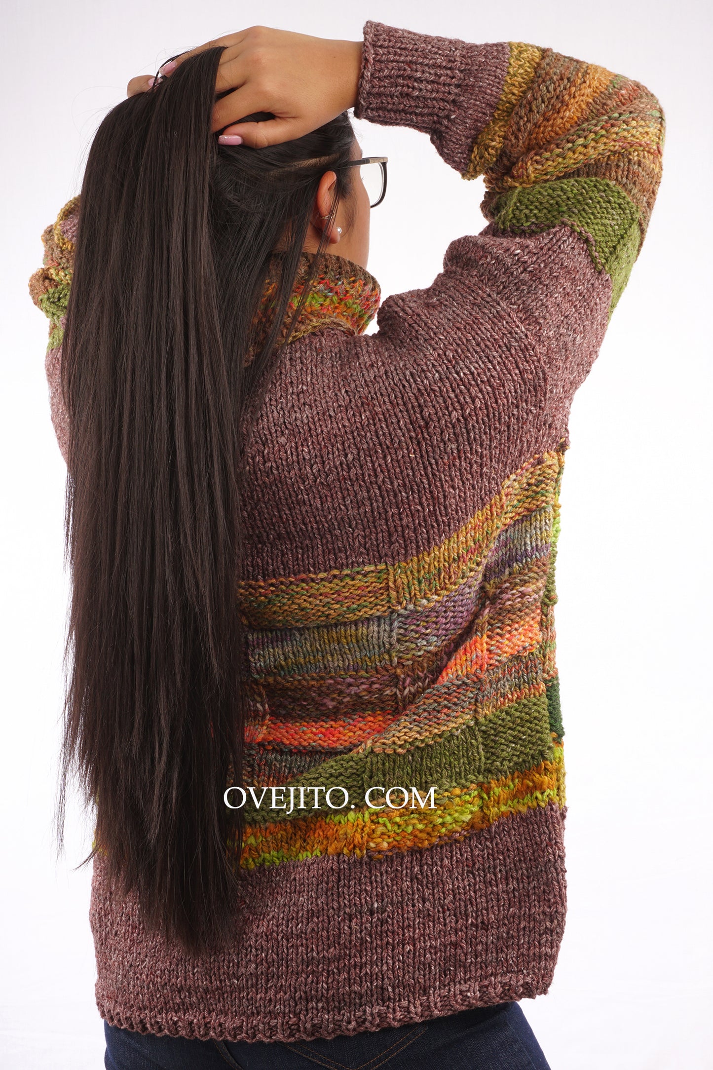 SACO ARTESANAL TEJIDO OVERSIZE