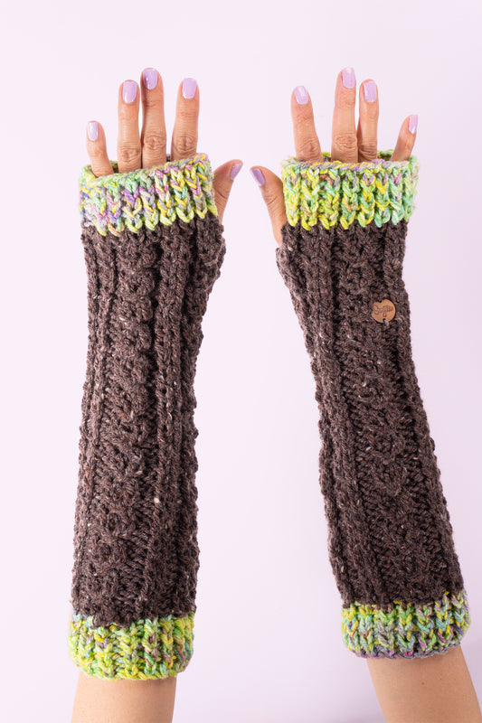 GUANTE ARTESANAL CALENTADOR DE BRAZOS