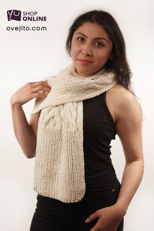 BUFANDA ARTESANAL TRENZADO COMFY