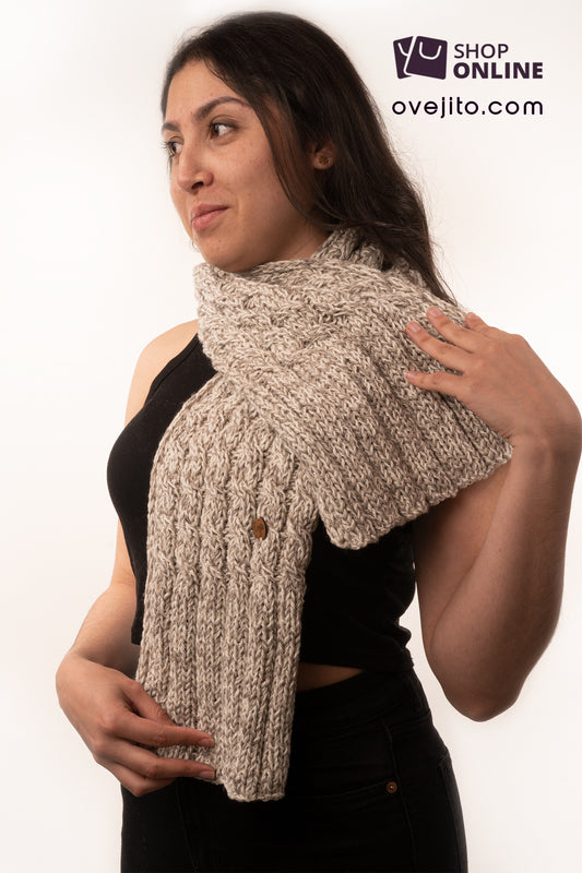 BUFANDA ARTESANAL TRENZADO COMFY