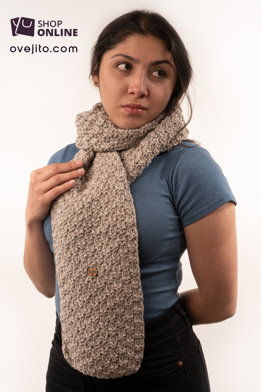 BUFANDA ARTESANAL TEJIDA