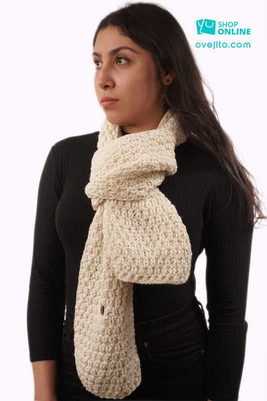 BUFANDA ARTESANAL TEJIDA