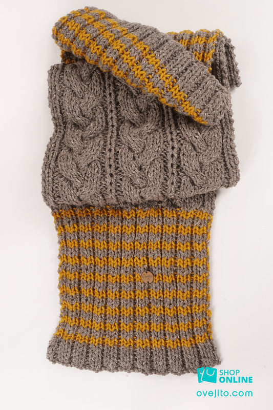 BUFANDA ARTESANAL TRENZADO COMFY