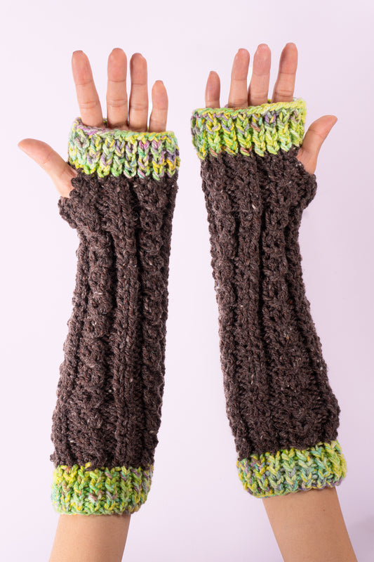 GUANTE ARTESANAL CALENTADOR DE BRAZOS