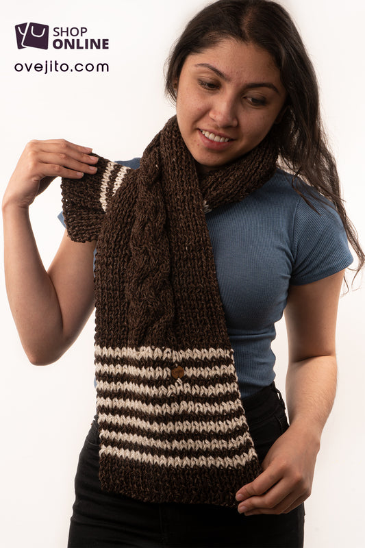 BUFANDA ARTESANAL TRENZADO COMFY