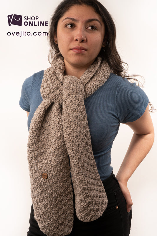 BUFANDA ARTESANAL TEJIDA